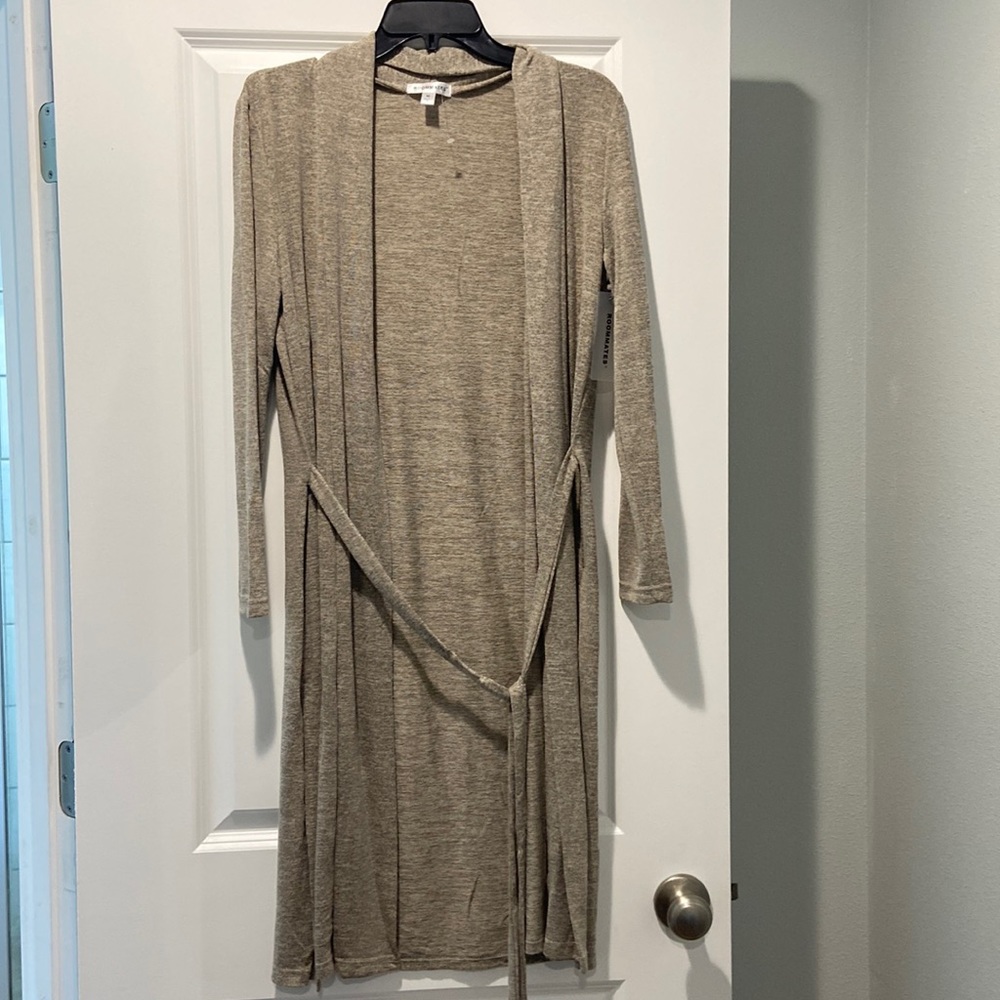 Long neutral cardigan